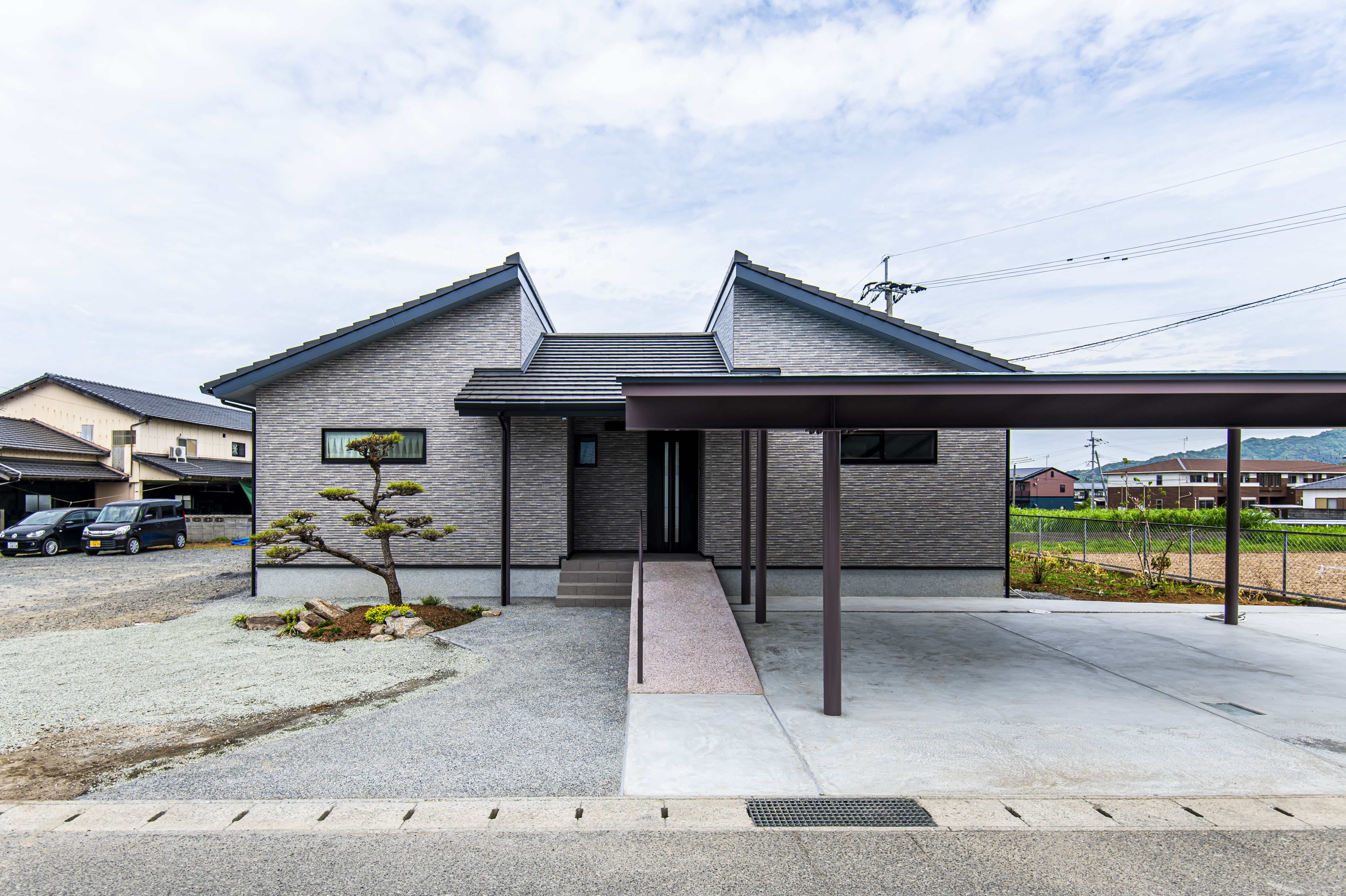茶室と中庭がある平屋の住まい 画像